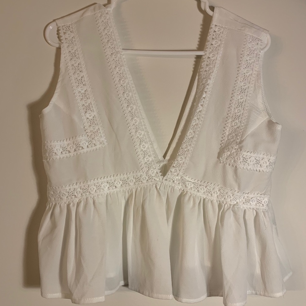 Shein V cut tank top